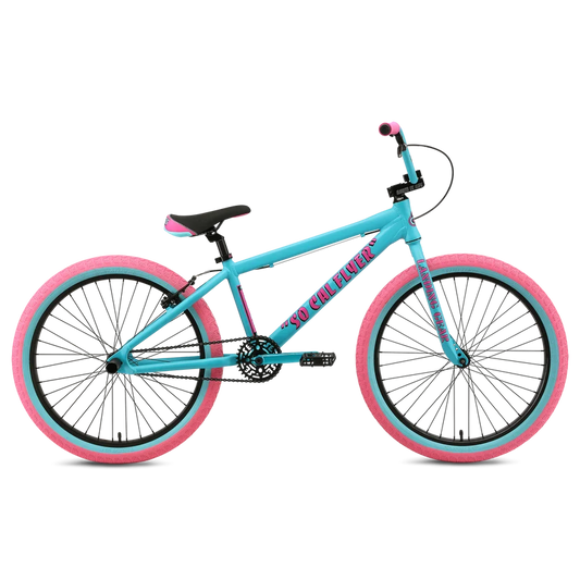 SE Bikes So Cal Flyer 24" Aqua Bubblegum