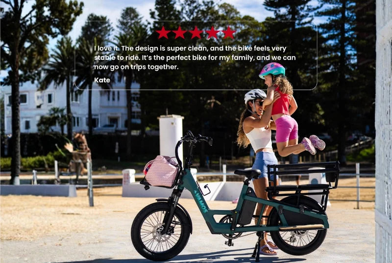 Vamos El Amigo Plus All Purpose Passenger Commuter E-Bike (Pegs+ Rear Seat + Child Rack) 250watt