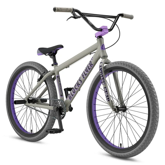 SE Bikes Blocks Flyer 26" Matt Grey & Purple