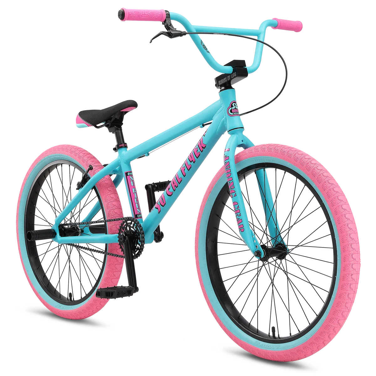 SE Bikes So Cal Flyer 24" Aqua Bubblegum
