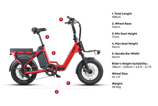 Vamos Doblez 2026 - Foldable E-Bike. (250watt)
